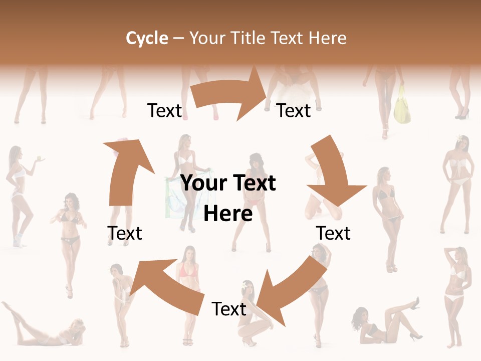 Isolated Young White PowerPoint Template
