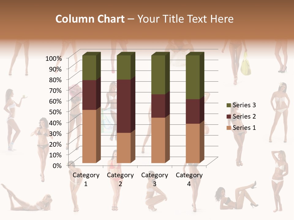 Isolated Young White PowerPoint Template