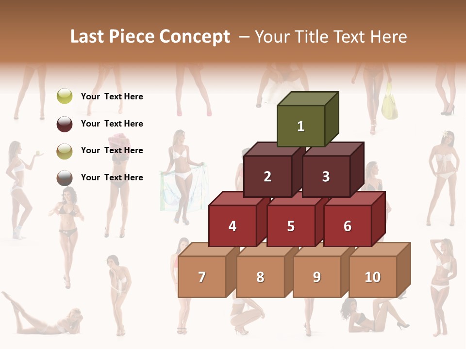 Isolated Young White PowerPoint Template