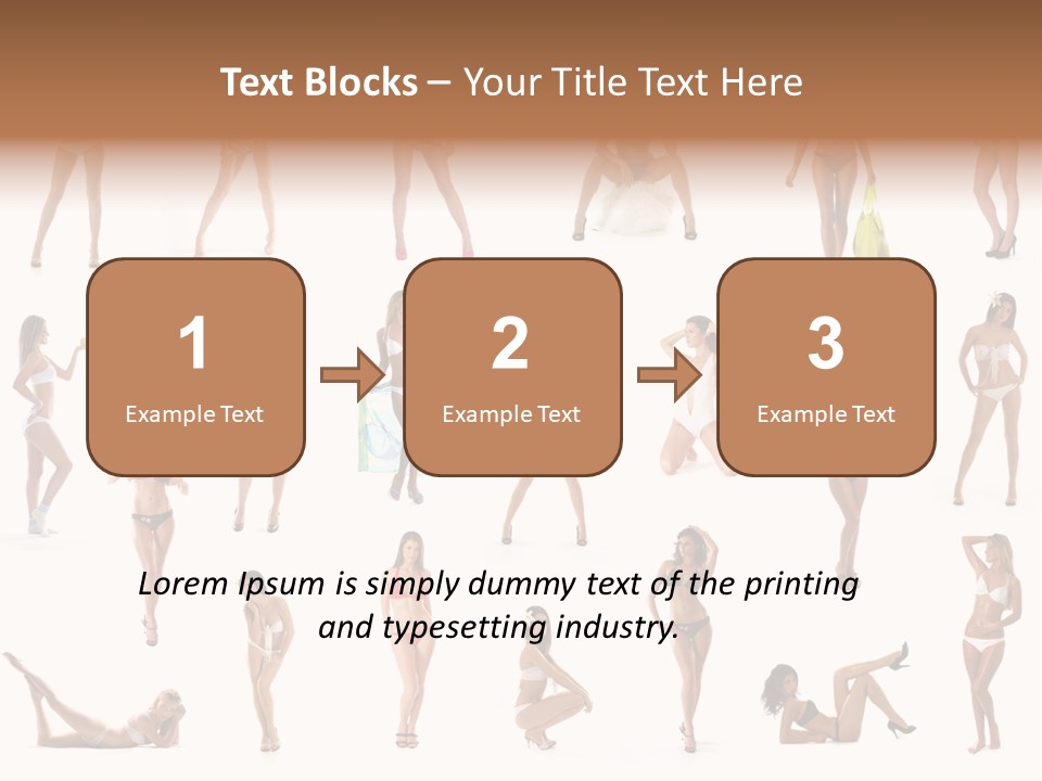 Isolated Young White PowerPoint Template