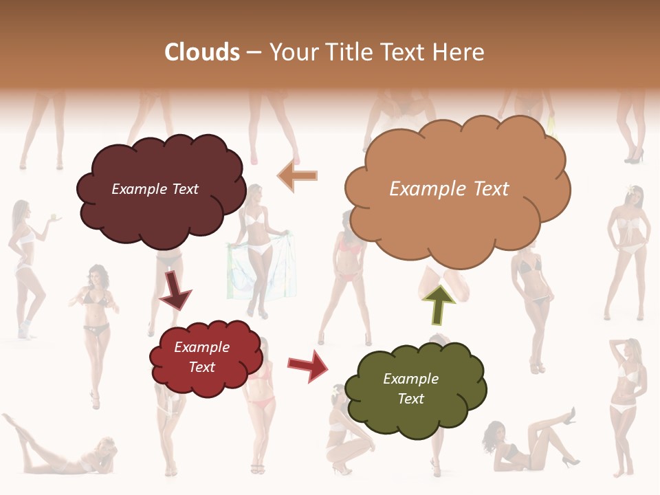 Isolated Young White PowerPoint Template