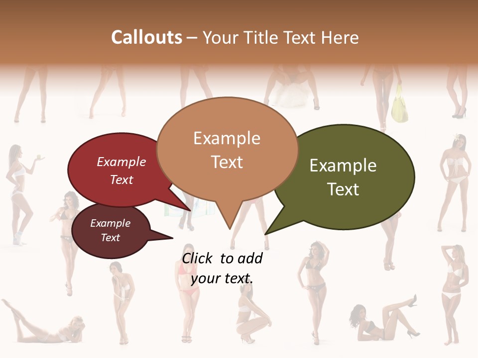 Isolated Young White PowerPoint Template