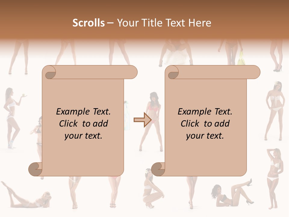 Isolated Young White PowerPoint Template