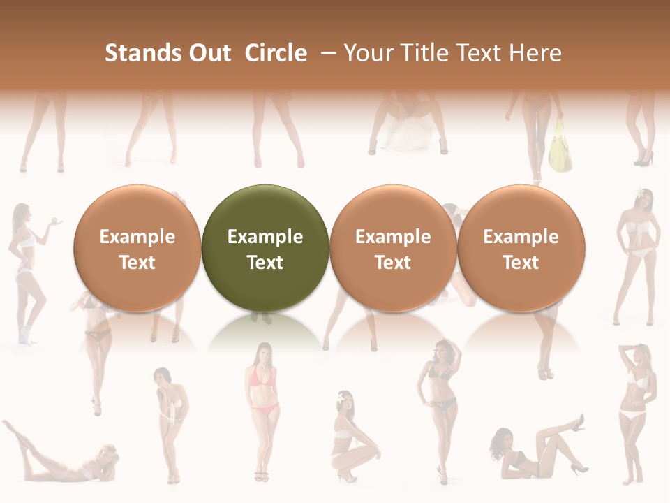 Isolated Young White PowerPoint Template