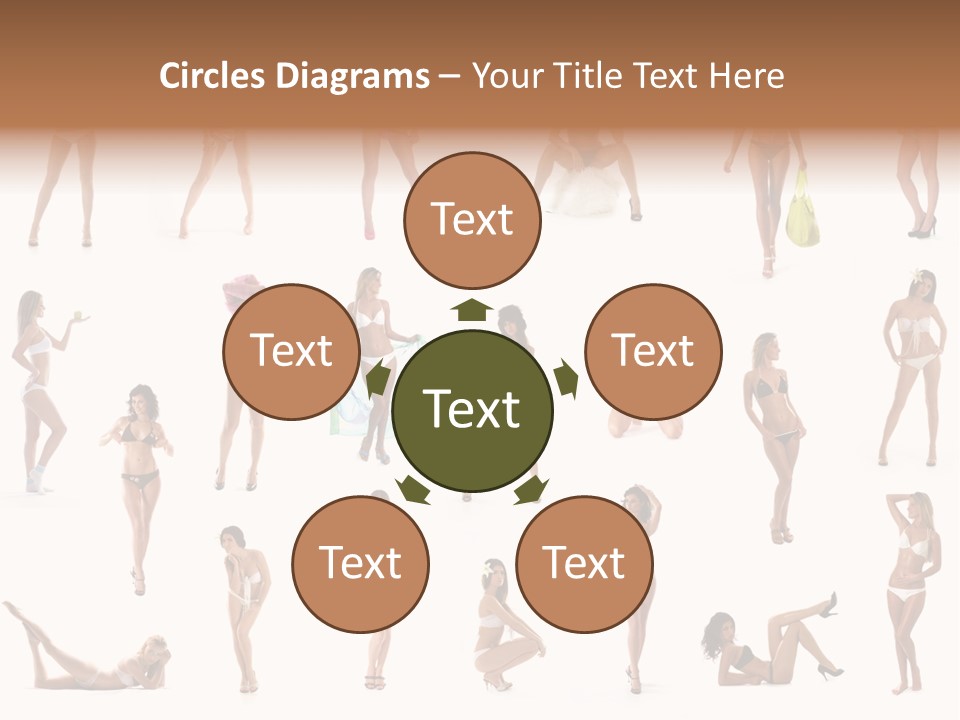 Isolated Young White PowerPoint Template