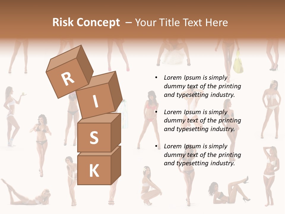 Isolated Young White PowerPoint Template