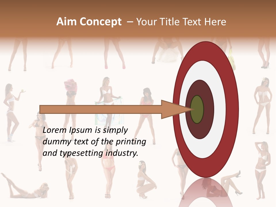 Isolated Young White PowerPoint Template