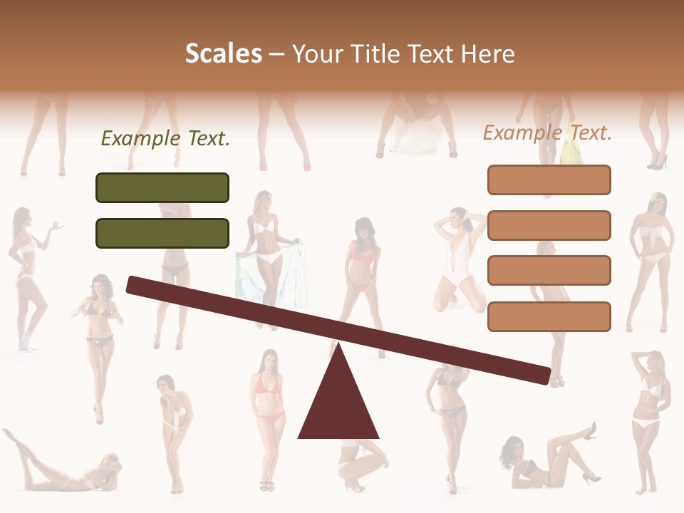 Isolated Young White PowerPoint Template