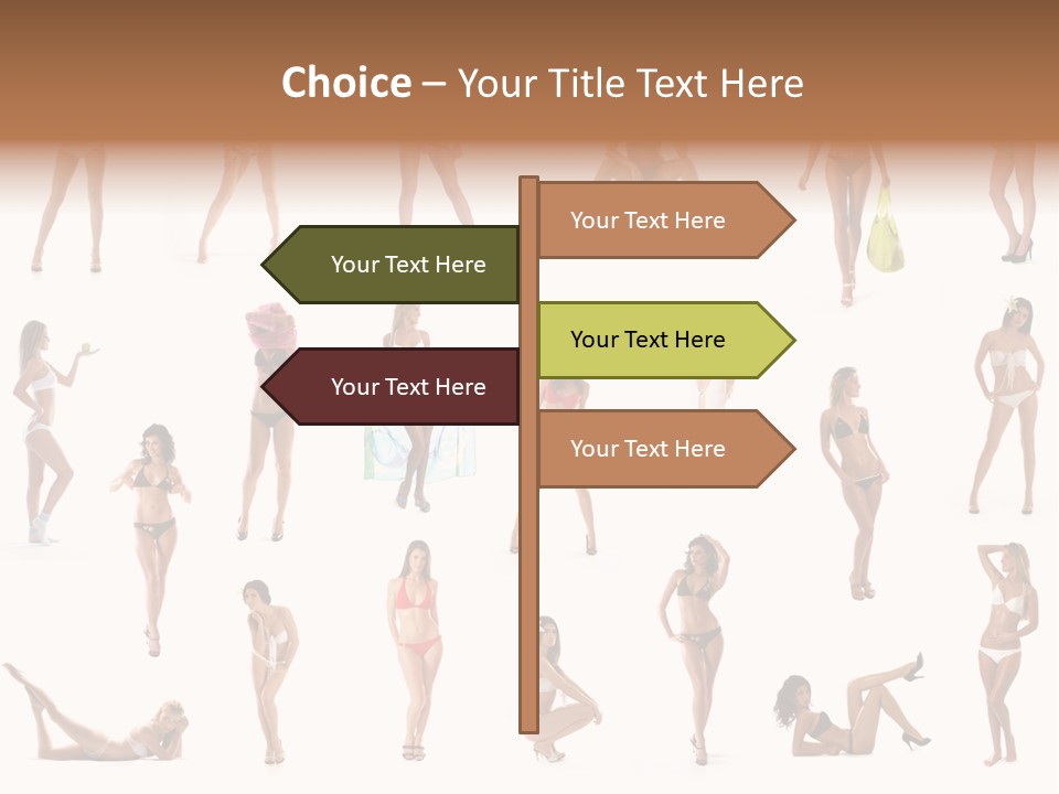 Isolated Young White PowerPoint Template