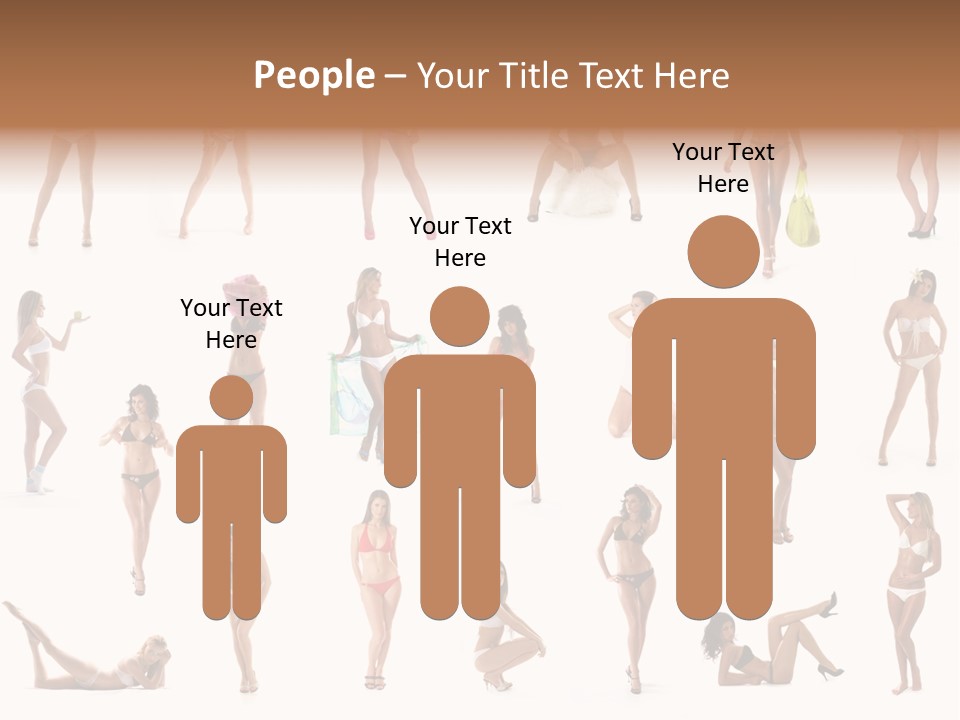 Isolated Young White PowerPoint Template