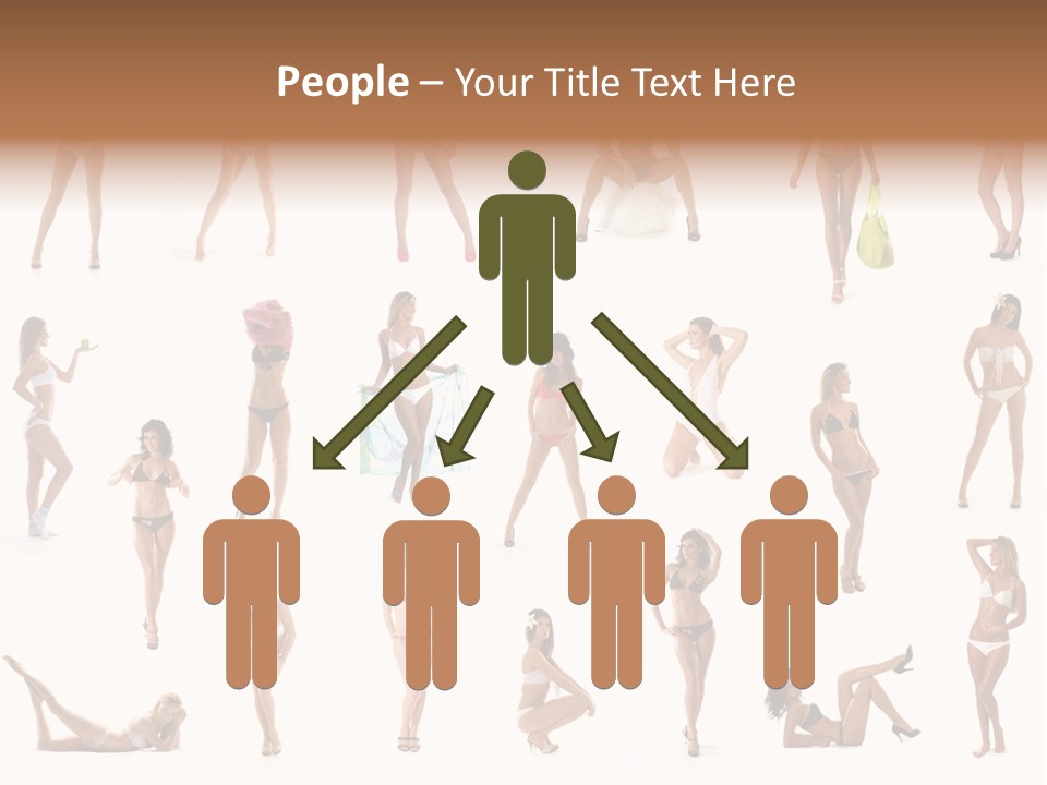 Isolated Young White PowerPoint Template