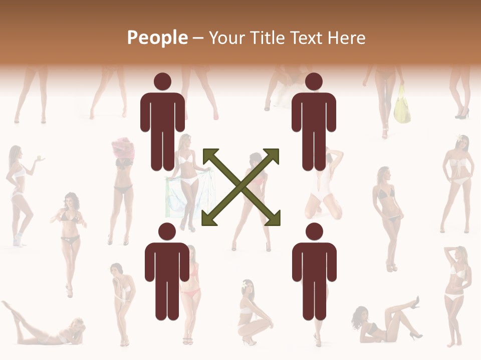 Isolated Young White PowerPoint Template