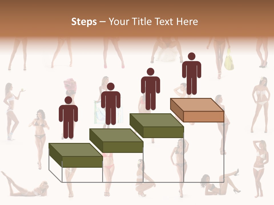 Isolated Young White PowerPoint Template