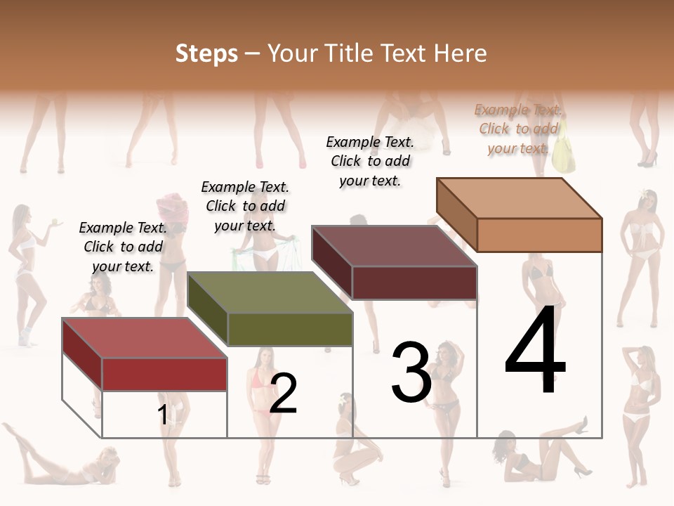 Isolated Young White PowerPoint Template