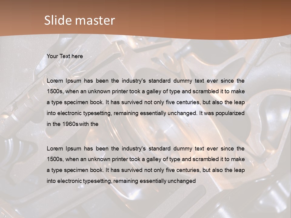 Mechanic Car Exhaust PowerPoint Template