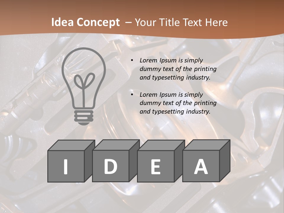 Mechanic Car Exhaust PowerPoint Template