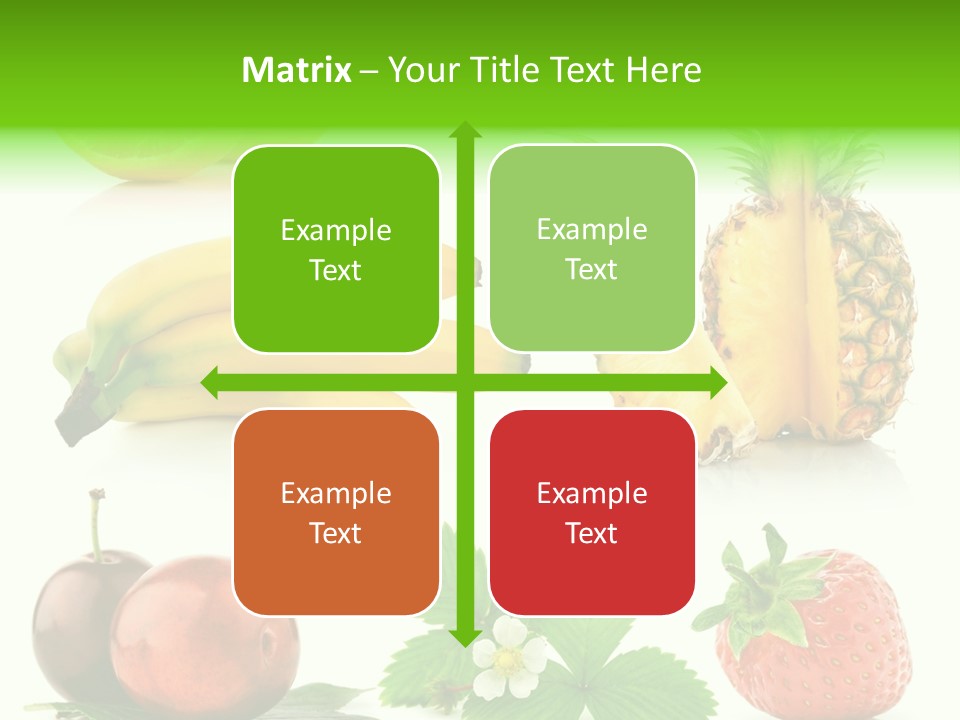 Fruit Yellow Collection PowerPoint Template