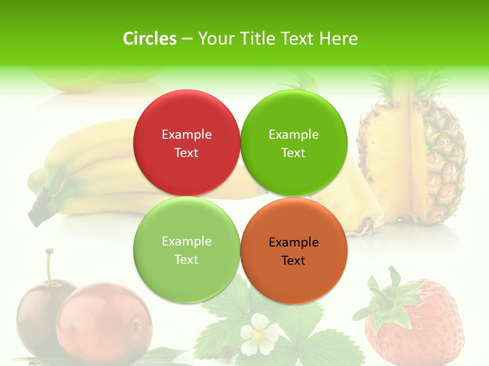 Fruit Yellow Collection PowerPoint Template