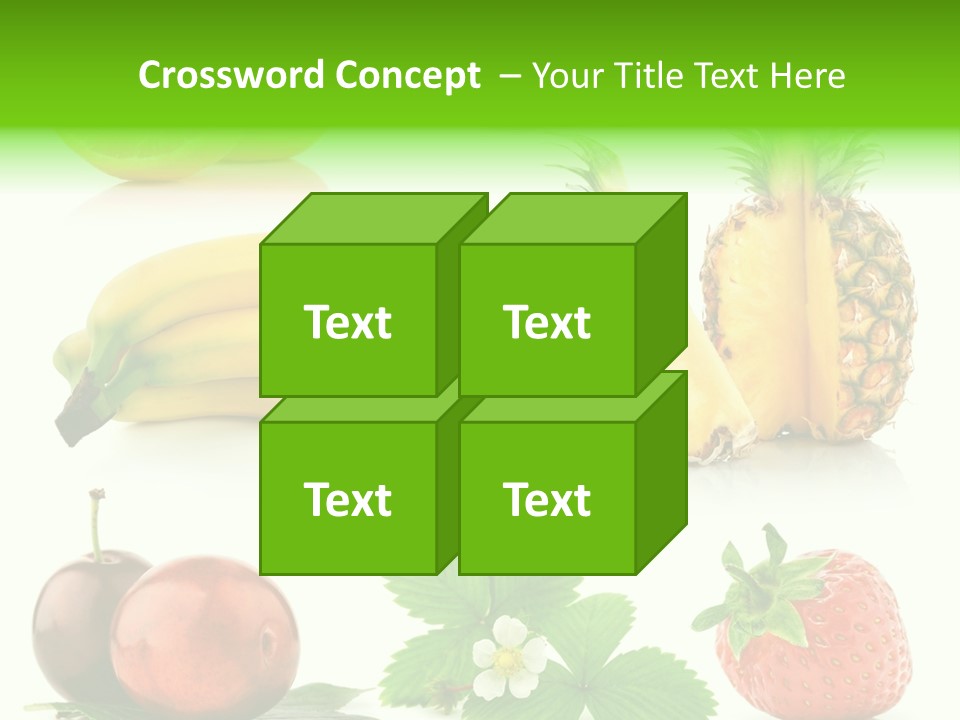 Fruit Yellow Collection PowerPoint Template