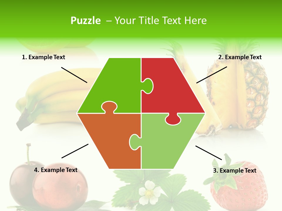 Fruit Yellow Collection PowerPoint Template