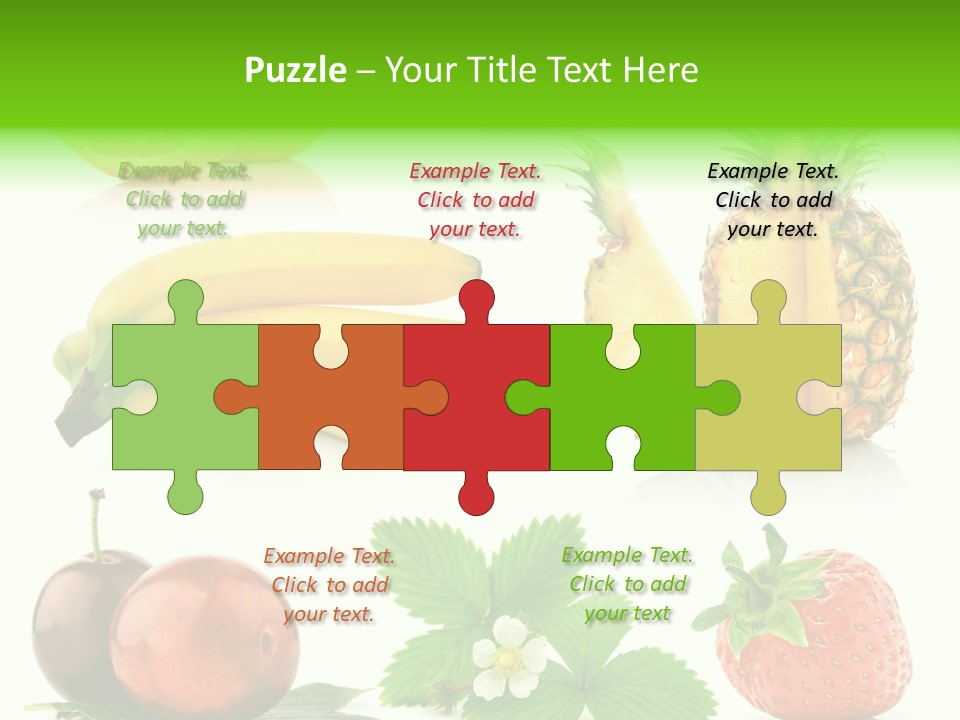 Fruit Yellow Collection PowerPoint Template