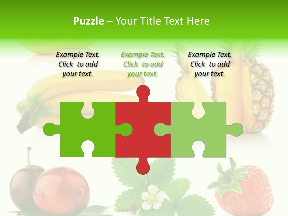 Fruit Yellow Collection PowerPoint Template