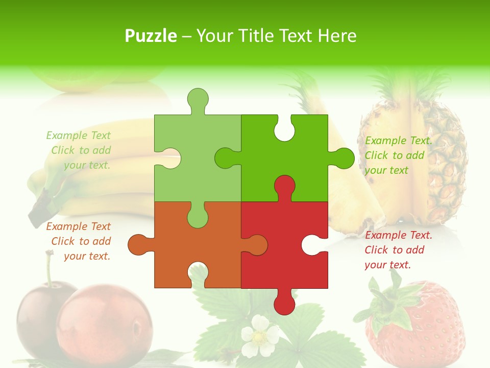 Fruit Yellow Collection PowerPoint Template