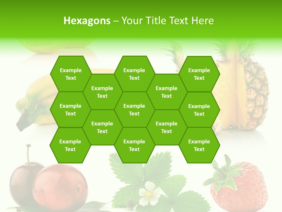 Fruit Yellow Collection PowerPoint Template