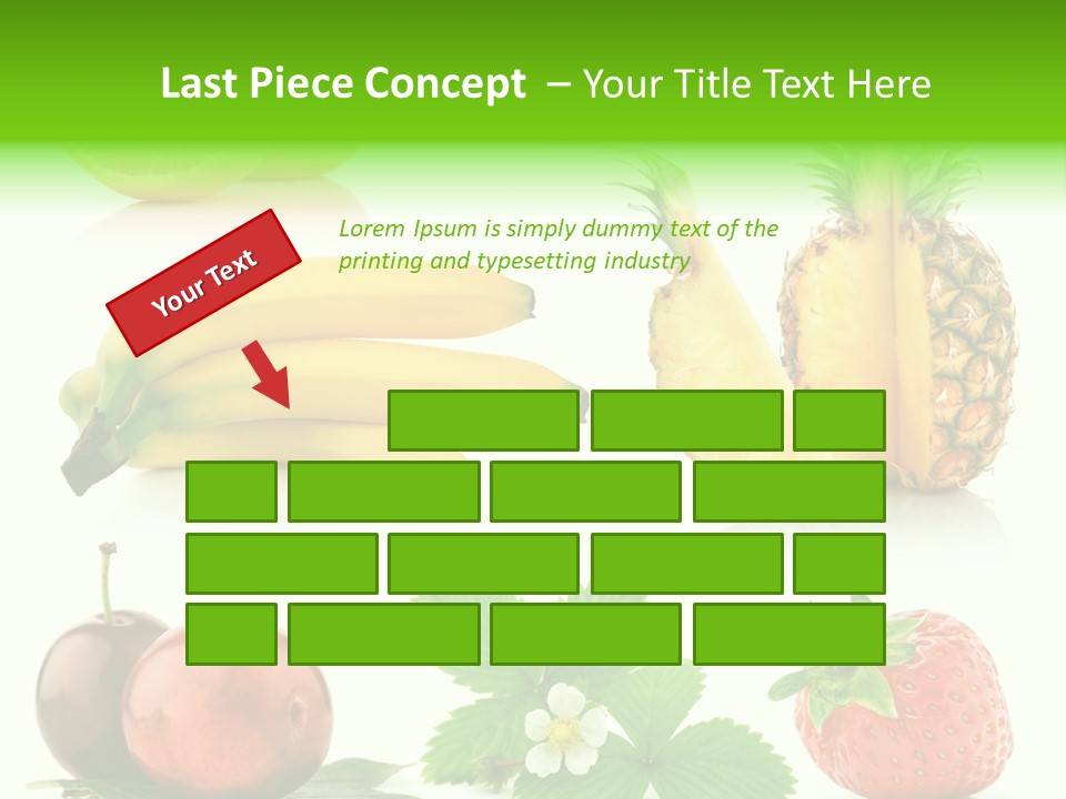 Fruit Yellow Collection PowerPoint Template