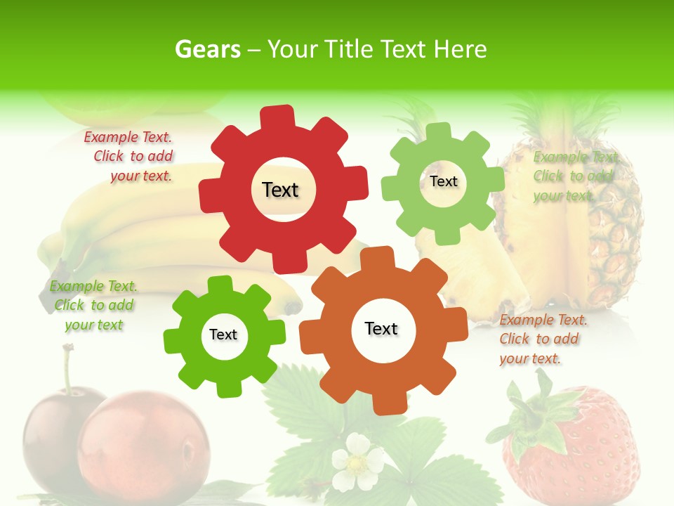 Fruit Yellow Collection PowerPoint Template