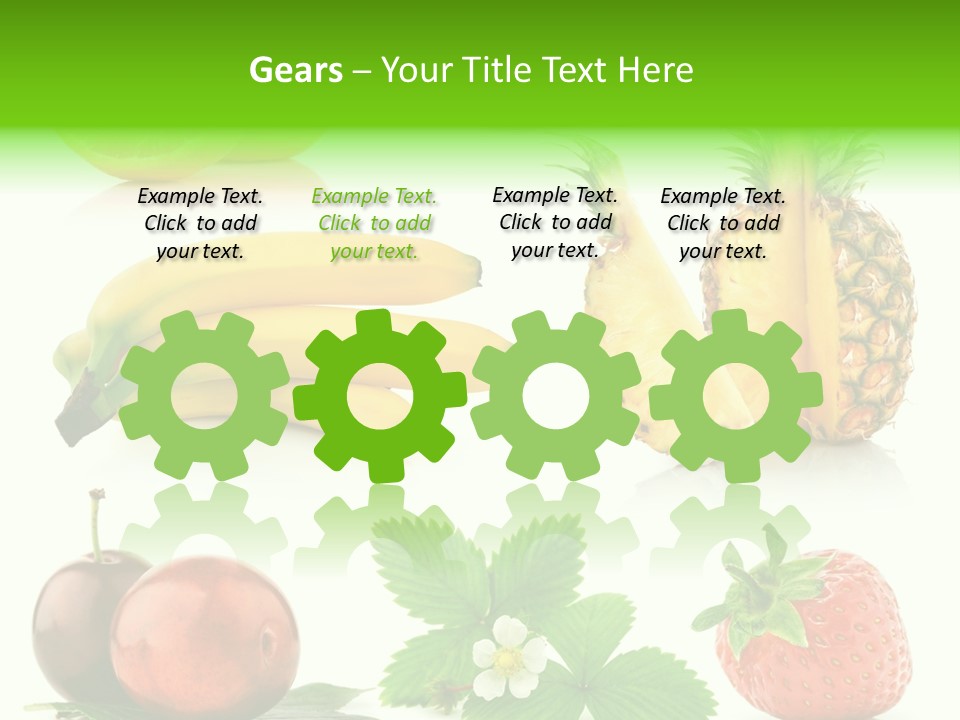 Fruit Yellow Collection PowerPoint Template