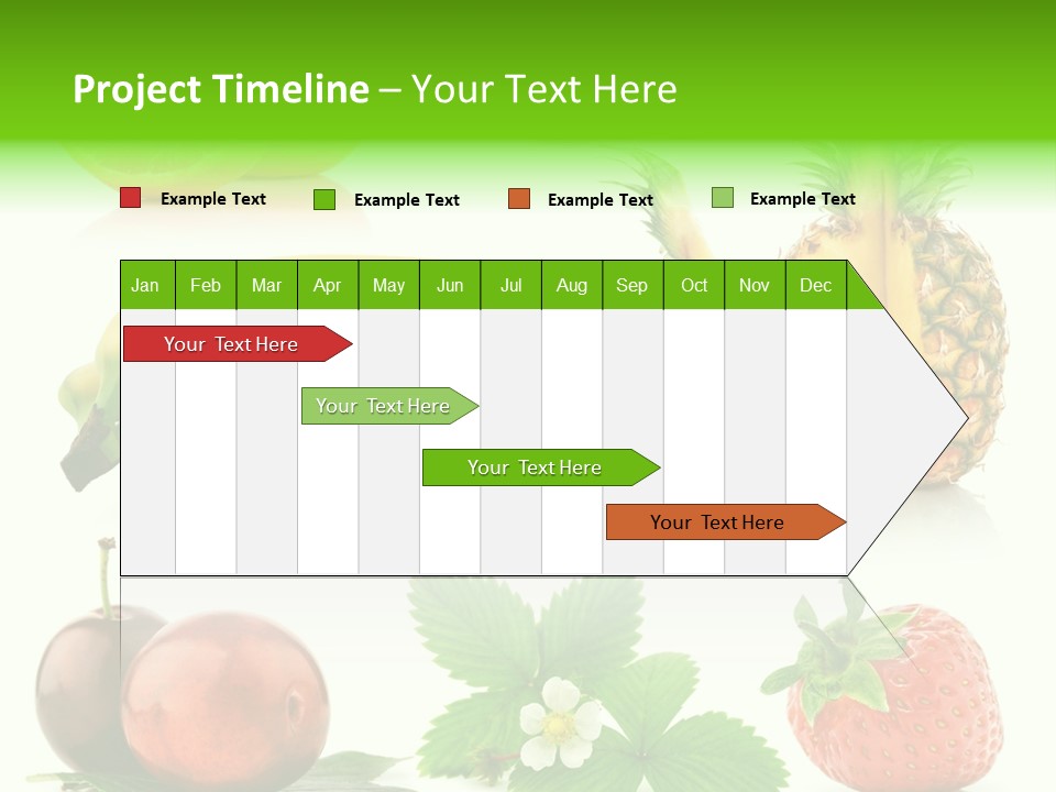 Fruit Yellow Collection PowerPoint Template