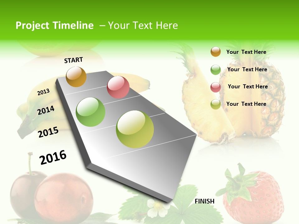 Fruit Yellow Collection PowerPoint Template