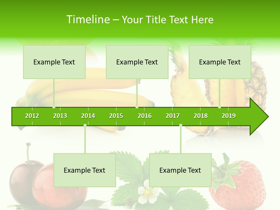 Fruit Yellow Collection PowerPoint Template