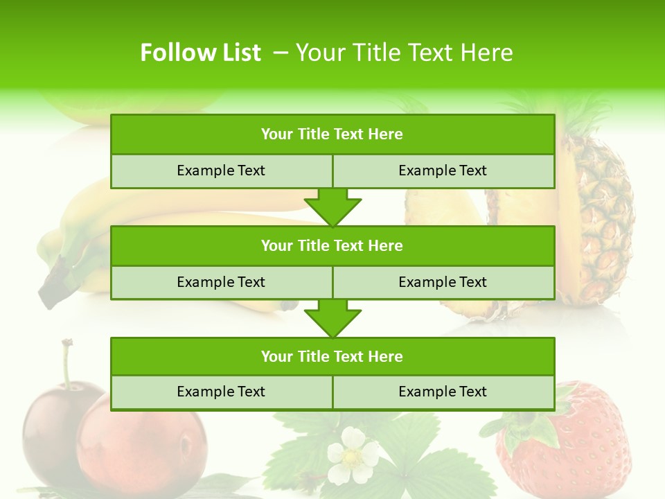 Fruit Yellow Collection PowerPoint Template