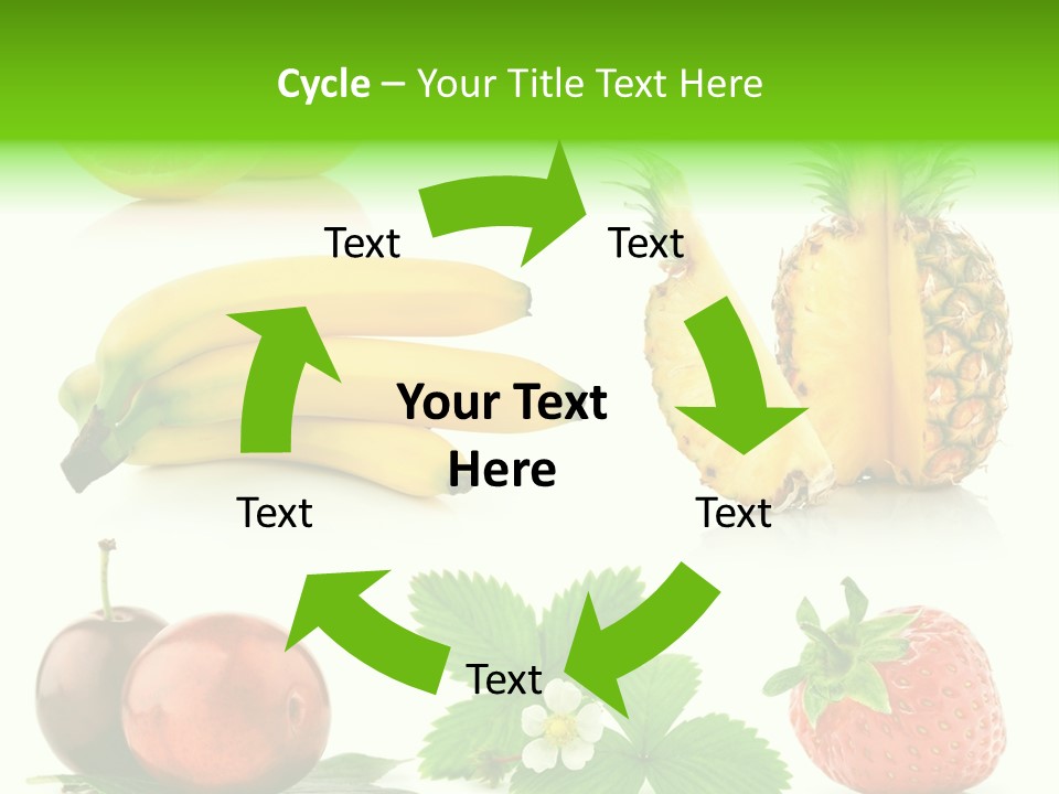 Fruit Yellow Collection PowerPoint Template