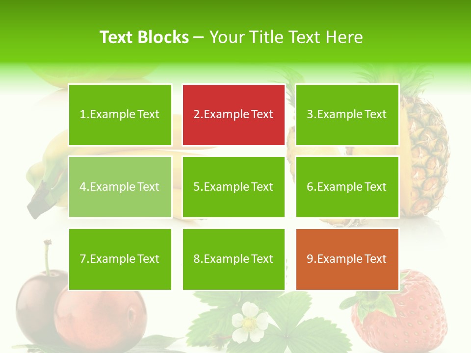 Fruit Yellow Collection PowerPoint Template