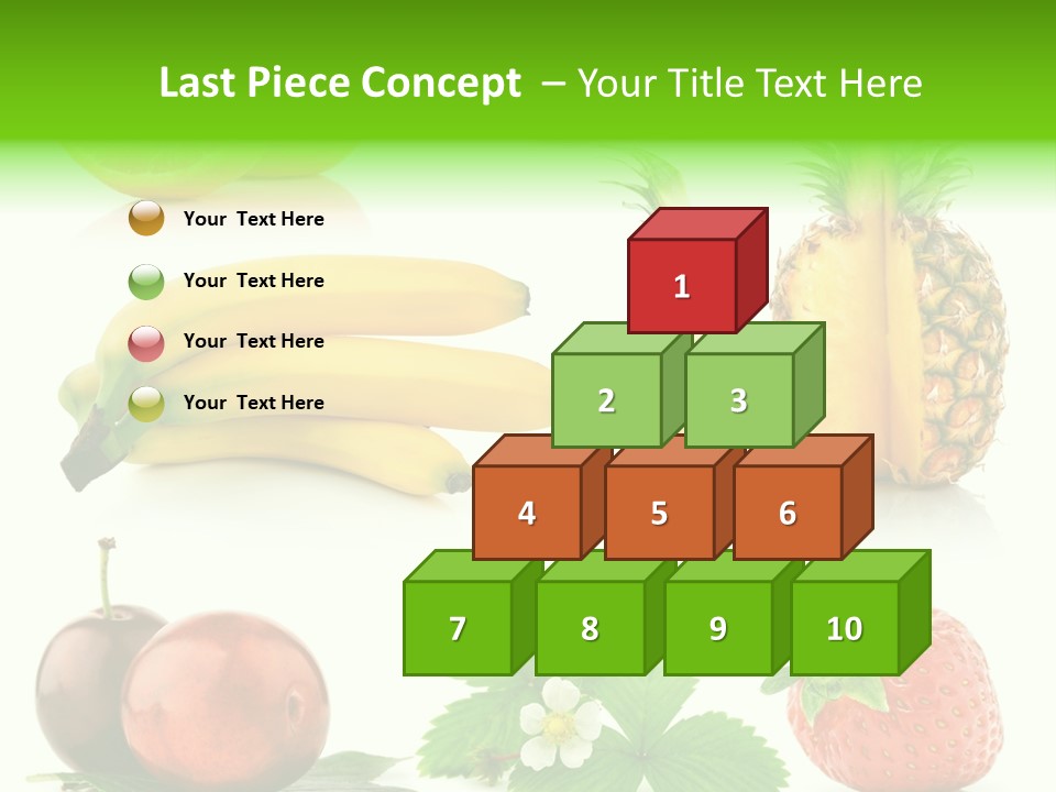 Fruit Yellow Collection PowerPoint Template