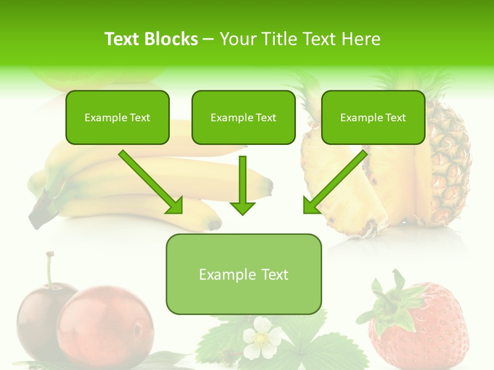 Fruit Yellow Collection PowerPoint Template