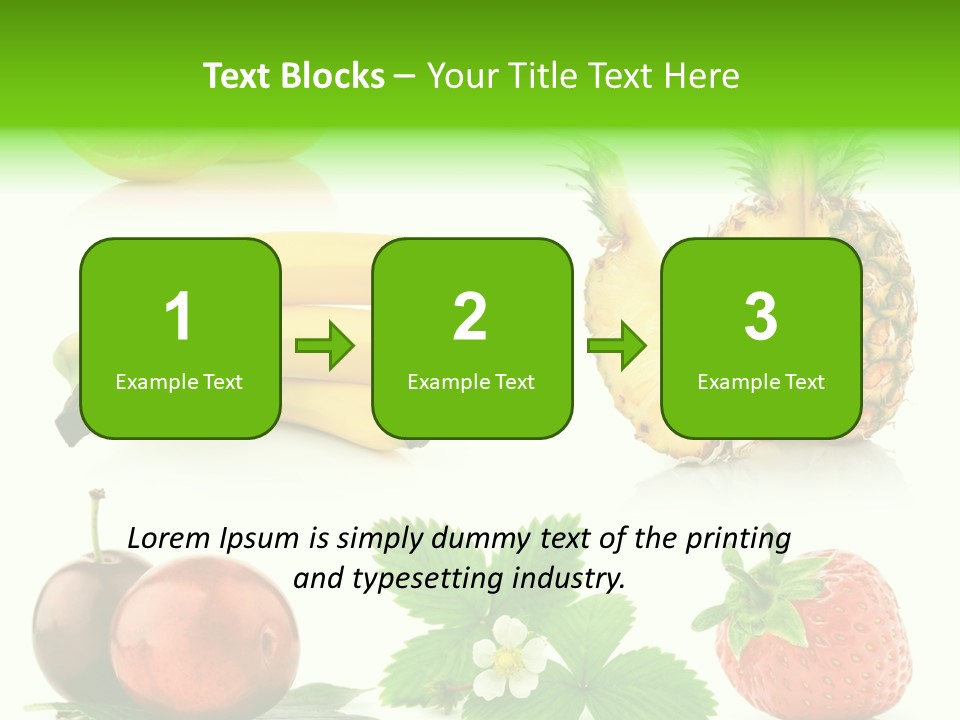 Fruit Yellow Collection PowerPoint Template