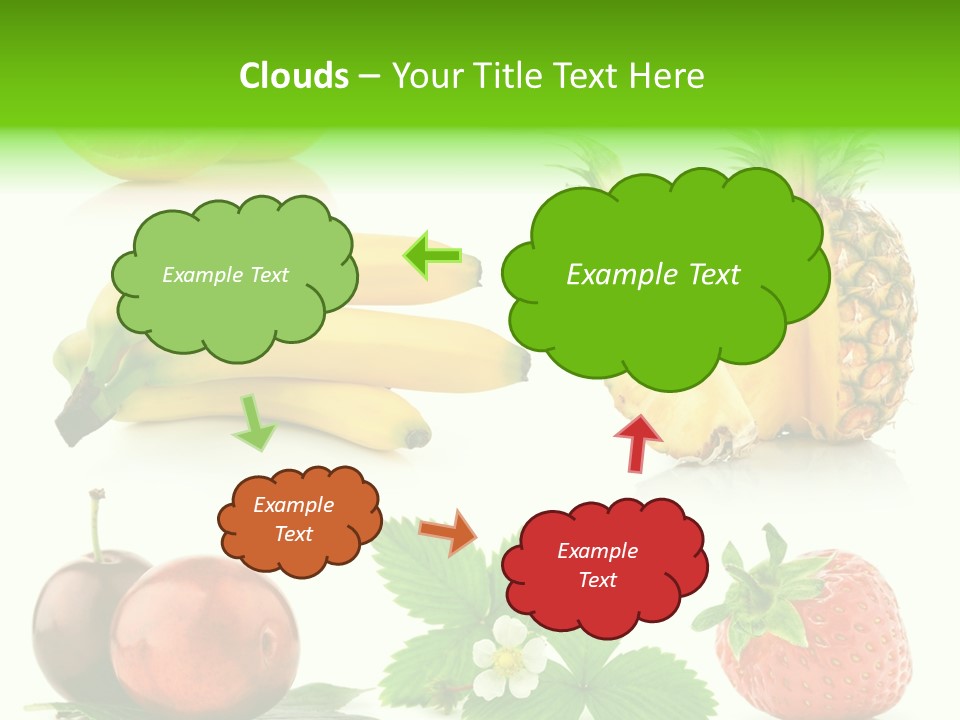Fruit Yellow Collection PowerPoint Template