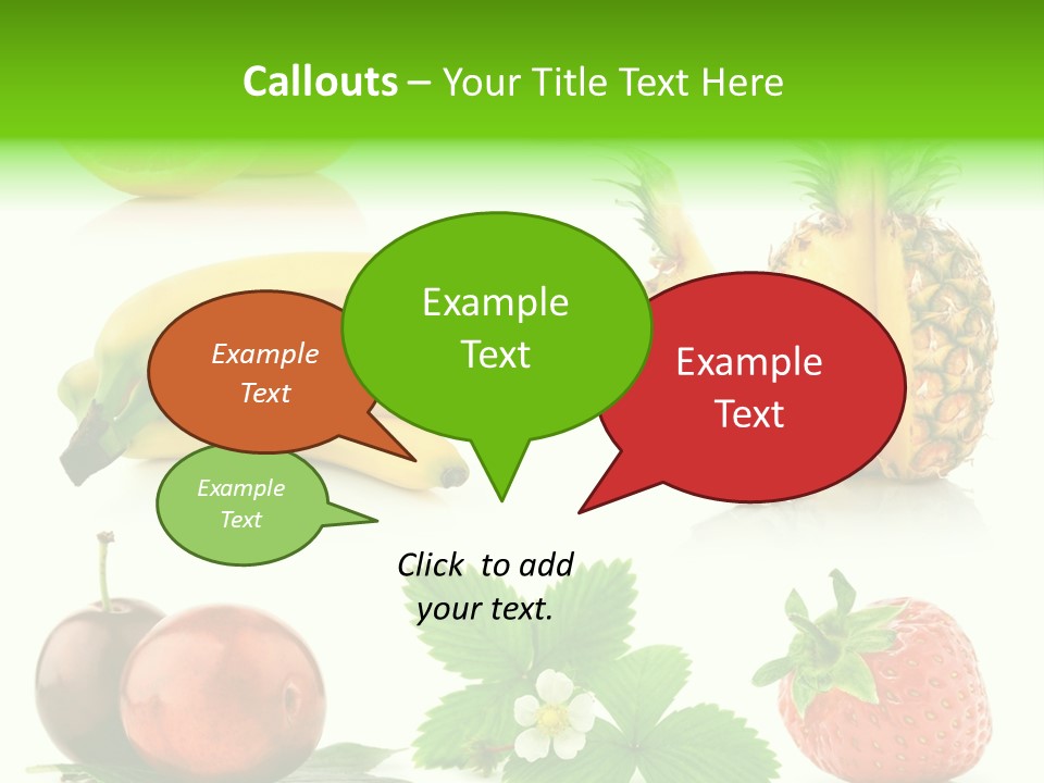 Fruit Yellow Collection PowerPoint Template