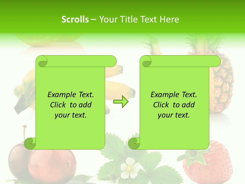 Fruit Yellow Collection PowerPoint Template