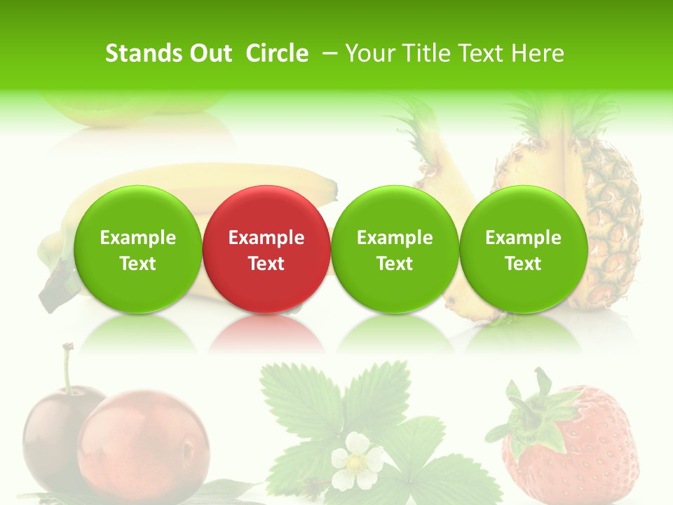 Fruit Yellow Collection PowerPoint Template