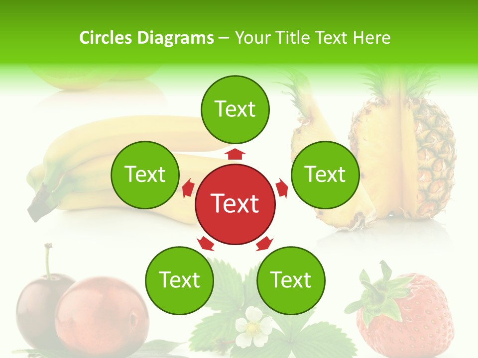 Fruit Yellow Collection PowerPoint Template