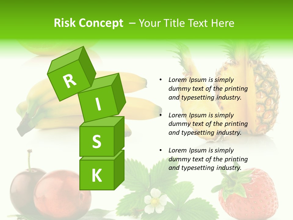 Fruit Yellow Collection PowerPoint Template