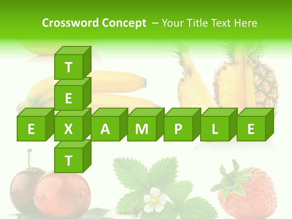 Fruit Yellow Collection PowerPoint Template