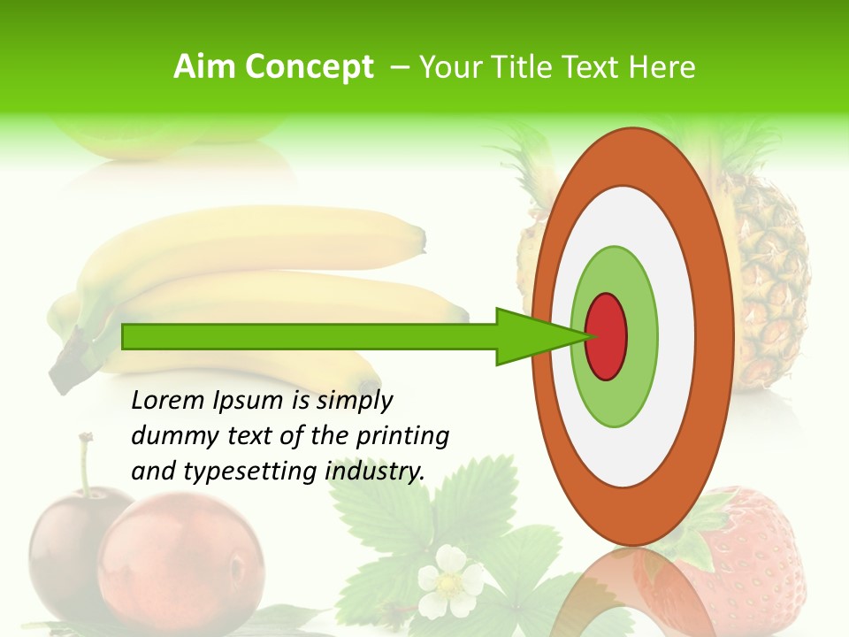 Fruit Yellow Collection PowerPoint Template