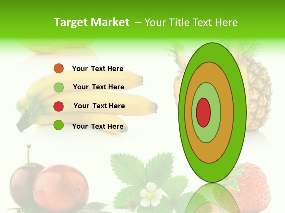 Fruit Yellow Collection PowerPoint Template