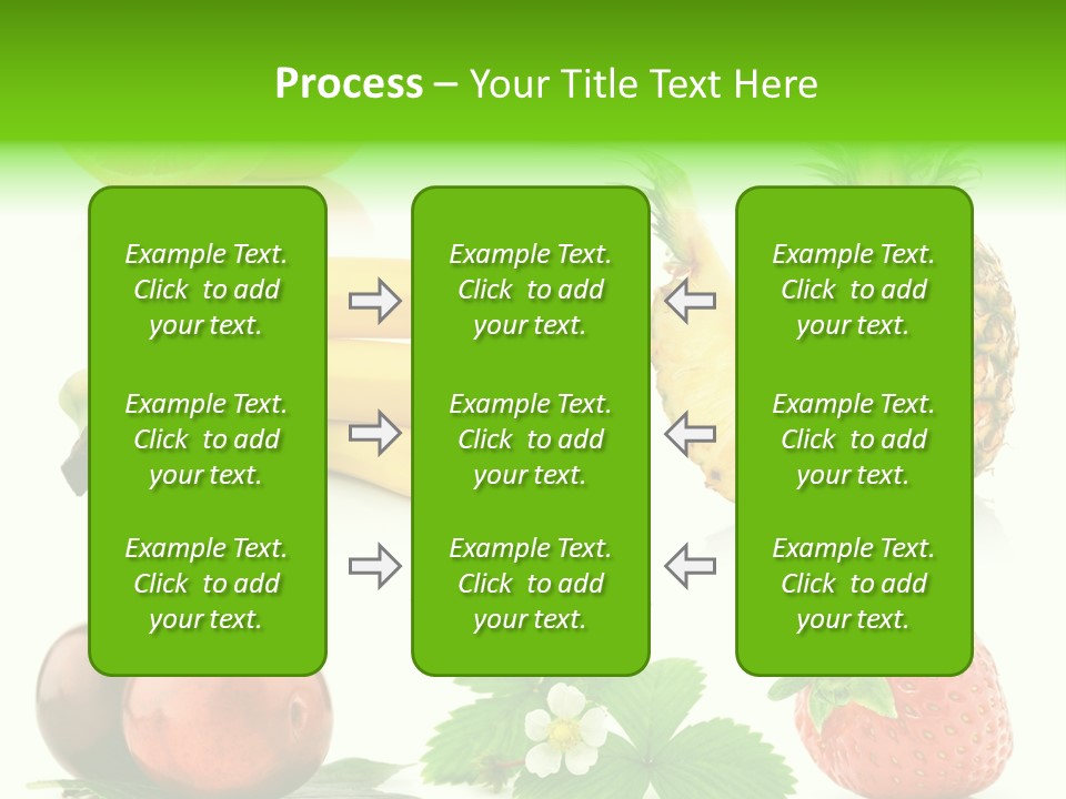Fruit Yellow Collection PowerPoint Template